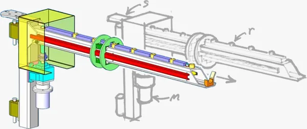 3-D CAD model of a mechanical assembly