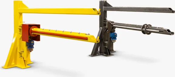 3-D model of a pivoting arm assembly